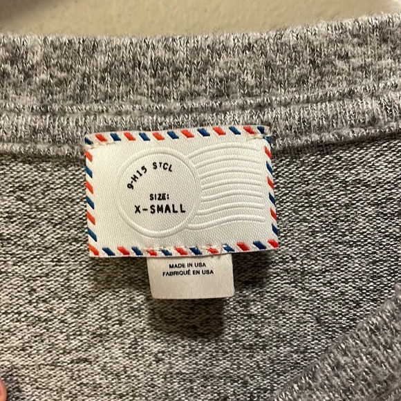 Anthropologie woman’s grey three quarter length sleeve sweater - Picture 5 of 9